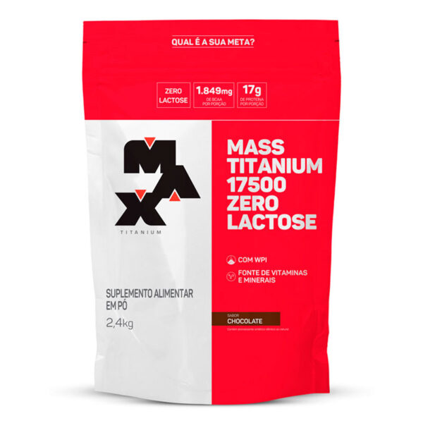 MASS TITANIUM 17500 ZERO LACTOSE REFILL 2,4KG - Chocolate